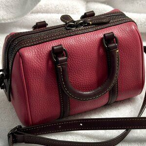 COACH Ruby 18 Satchel in colorblock Pewter/Rouge Multi.  Authentic CA116